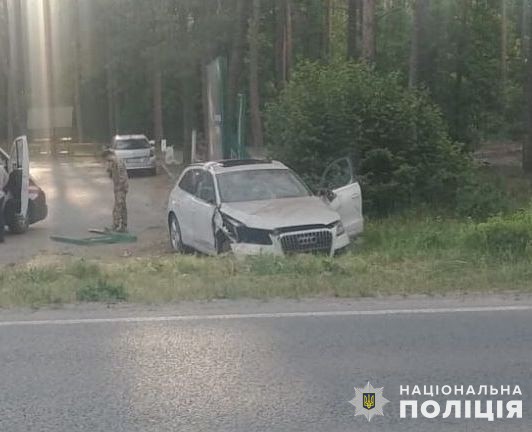 ДТП на Львівщині: водійка Audi з’їхала в кювет, постраждали четверо пасажирів