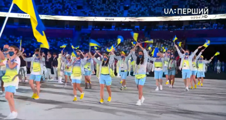 Церемонія відкриття Олімпіади. Вихід збірної України