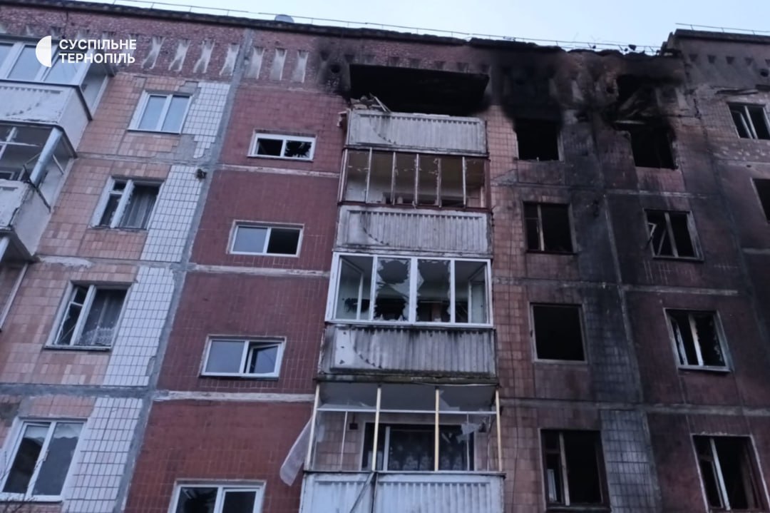 З'явилося відео зсередини будинку, де вибухнув "шахед" у Тернополі