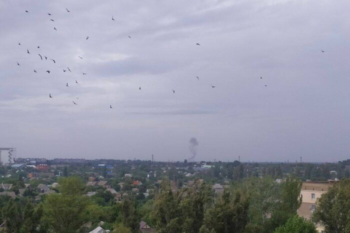 У Мелітополі на аеродромі прогримів сильний вибух