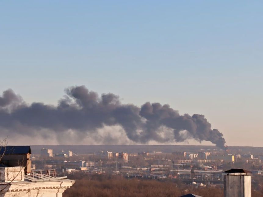 Дрон вдруге за ранок атакував комбінат у Курській області Росії: у розвідці розкрили деталі