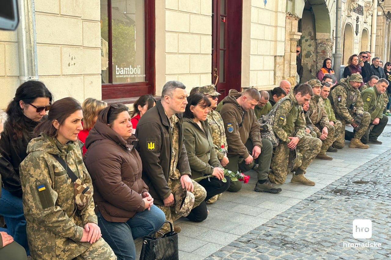 Як у Львові прощаються з військовим ТЦК, якого вбили 2 квітня (фото)