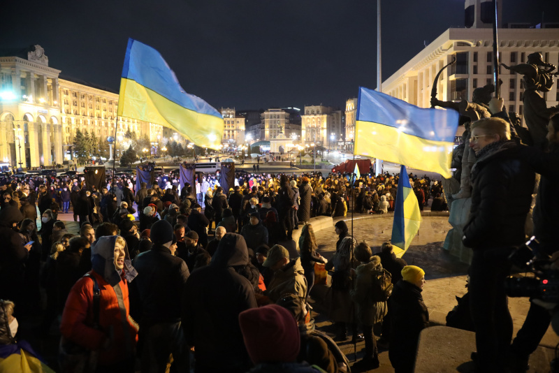 У Києві проходить марш до Дня Гідності та Свободи. Наживо