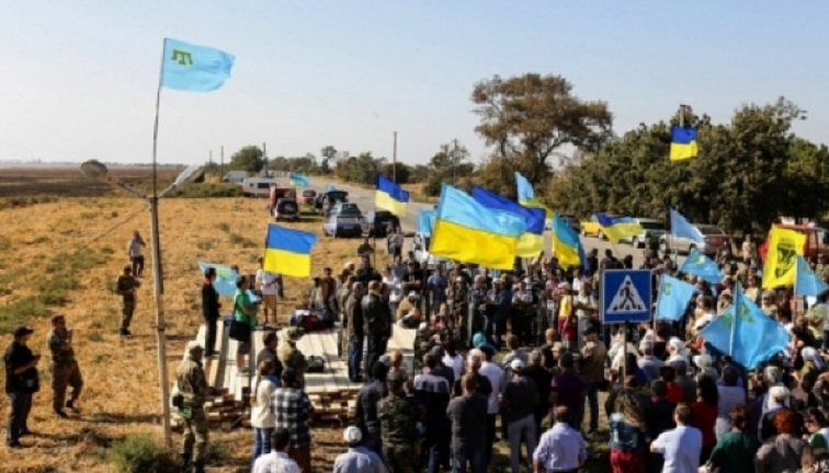 Крим протестує: відбувся мітинг у Чонгарі з вимогою деокупації 