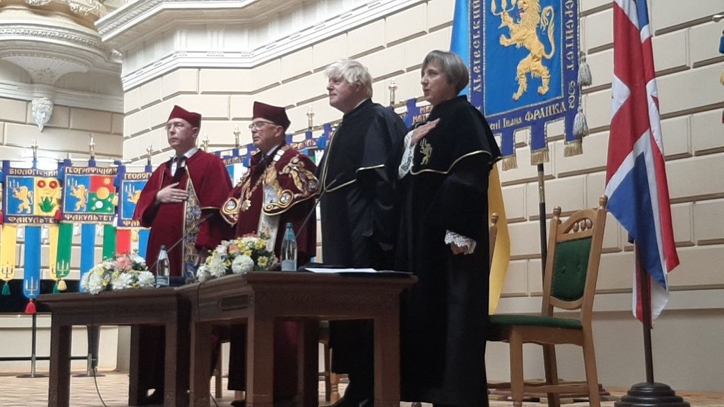 Джонсон отримав найвище почесне звання львівського університету