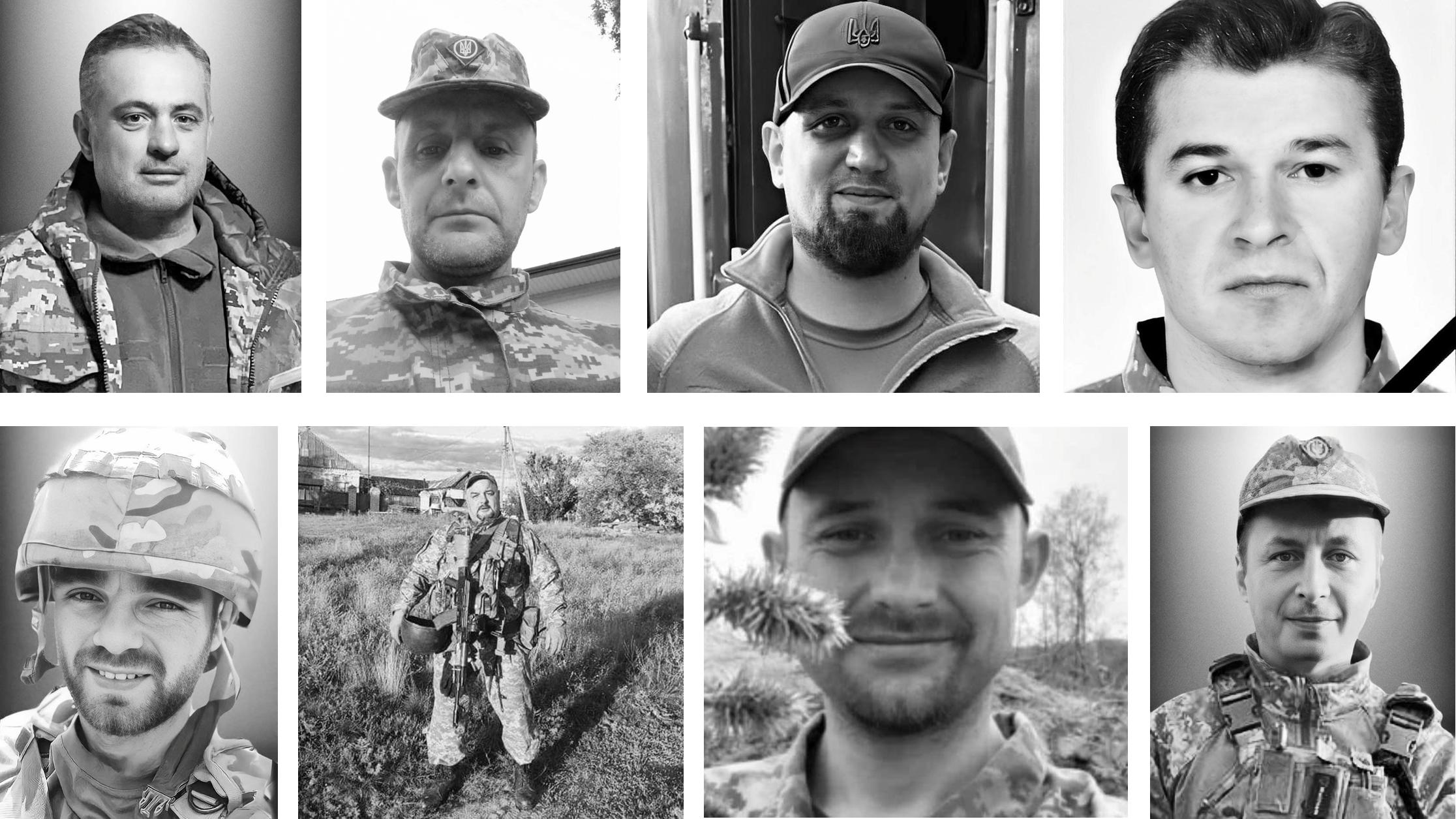 Загинули в різні періоди 2023-го: Львівщина прощається з вісьмома Героями