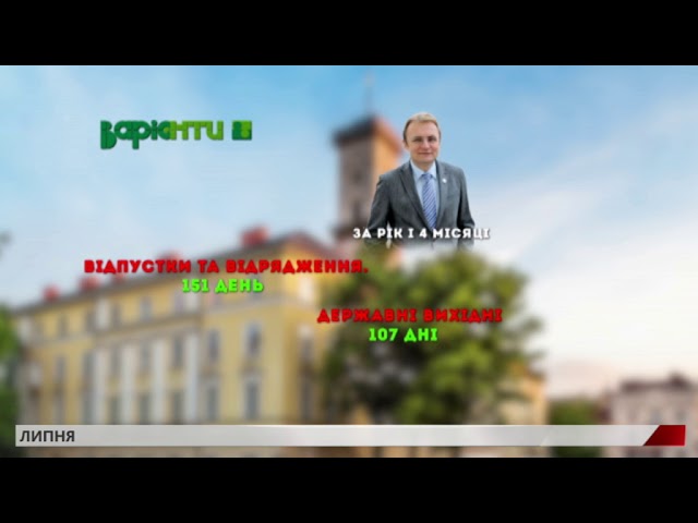 Садового не було на робочому місці 250 днів