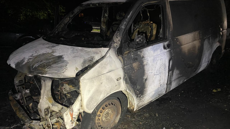 У львів’янина, якого підозрювали у підпалі мікроавтобуса, знайшли гранату (фото)