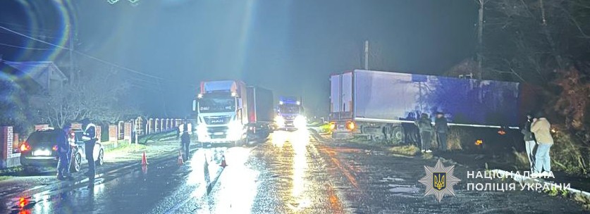 Аварія на Стрийщині: вантажівка збила пішохода (фото)