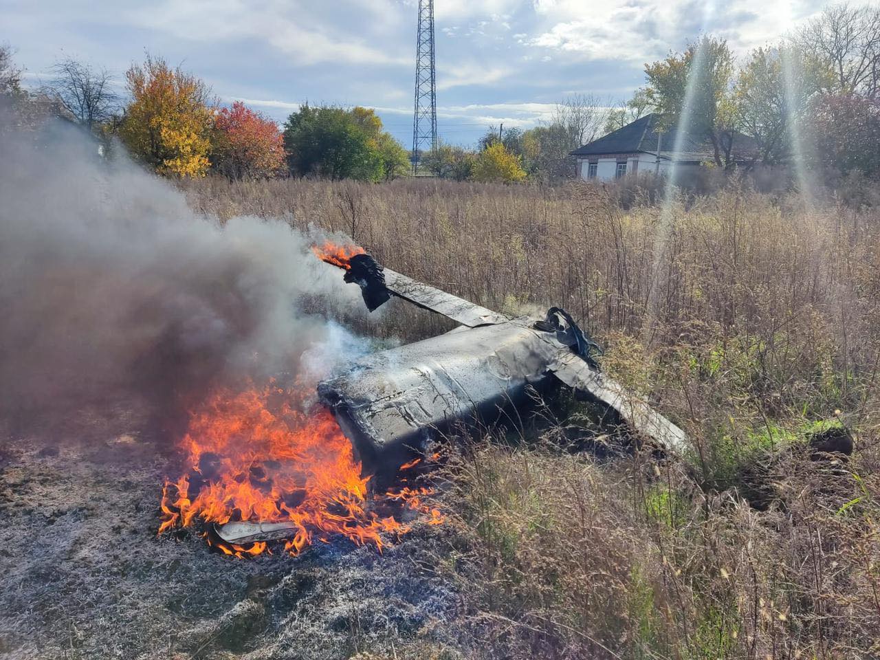 Над Чернігівщиною українські воїни знищили дві російські ракети