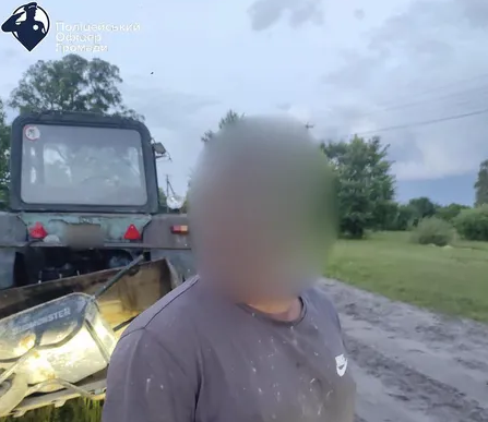 На Волині спіймали п'яного тракториста (фото)