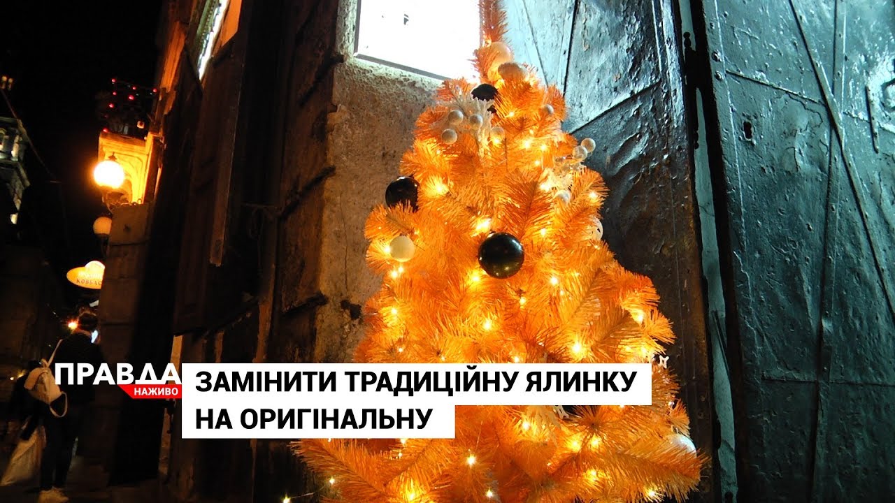 Із книжок, палетів, подушок та навіть сміття: оригінальні ялинки у Львові