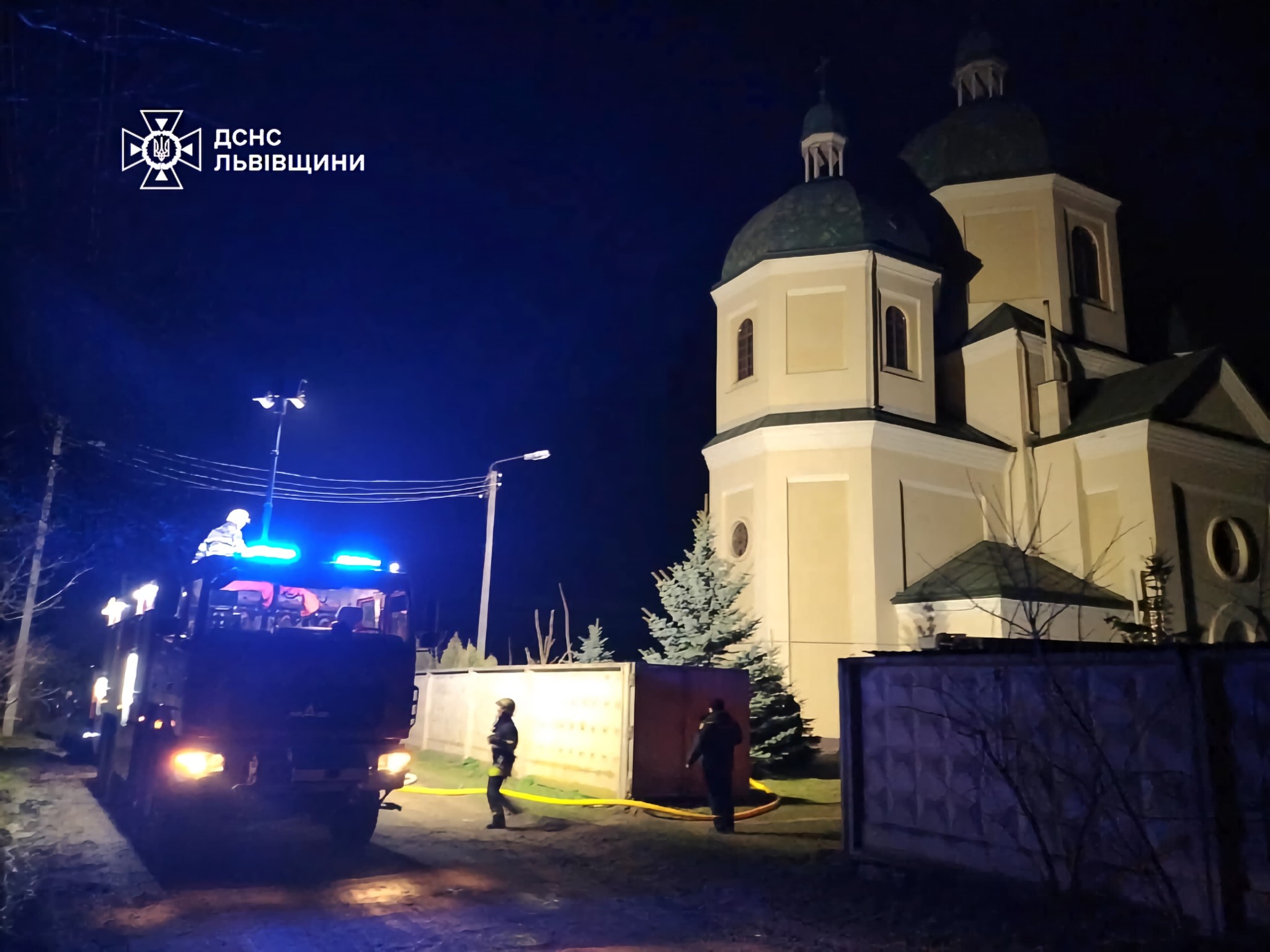 У Бродах на Львівщині горіла церква