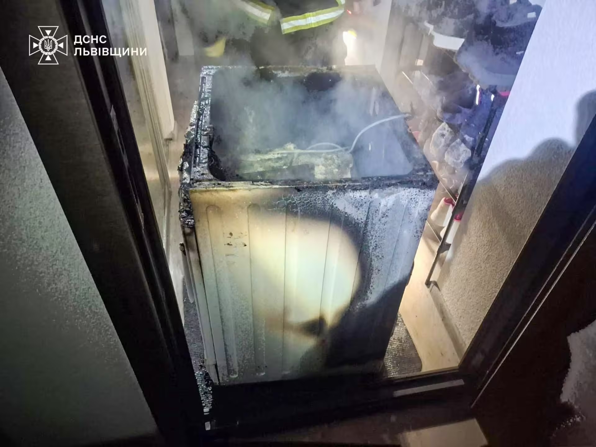 На Самбірщині пожежа сталася через пральну машинку