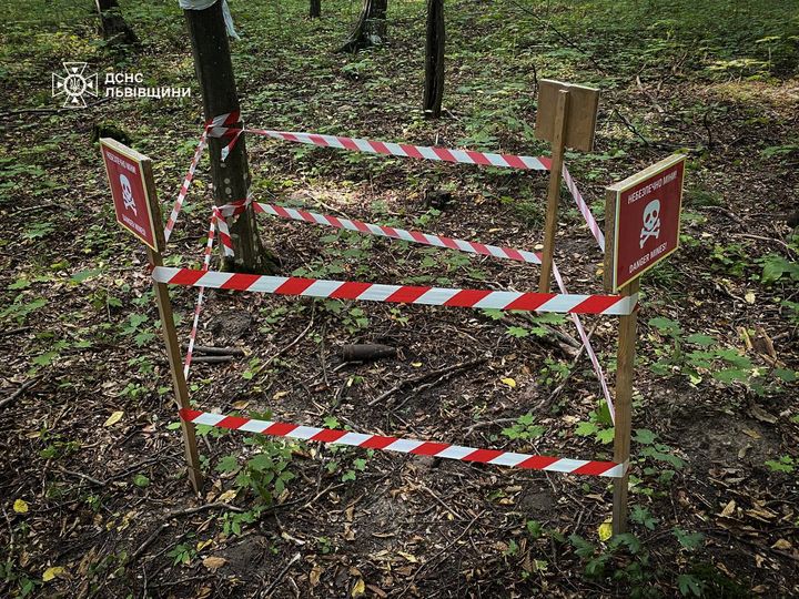 На Львівщині люди під час прогулянки натрапили на боєприпас
