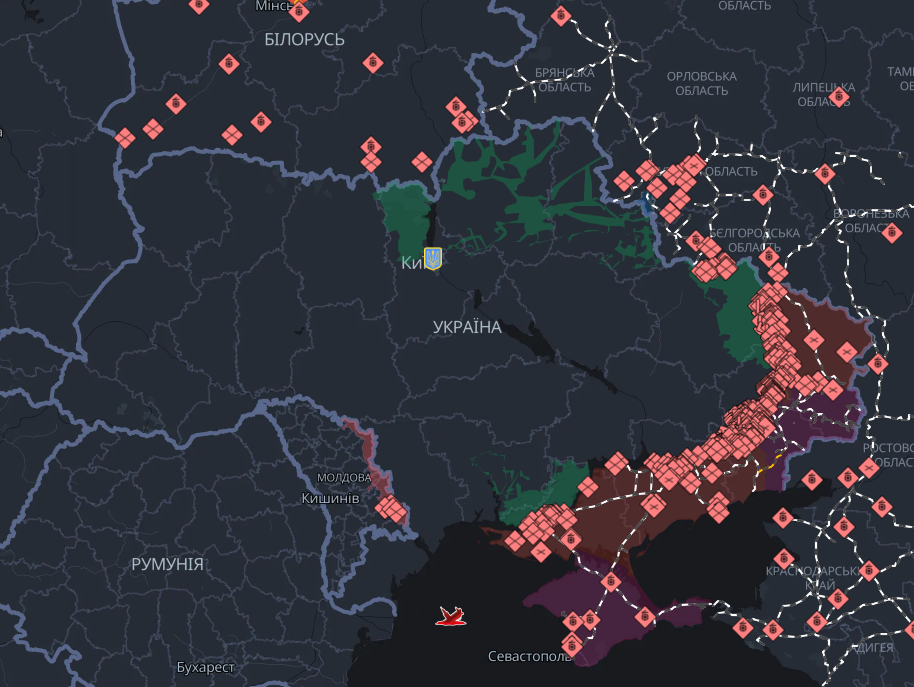 Росіяни окупували Берестки на Донеччині та просунулися у двох областях - DeepState