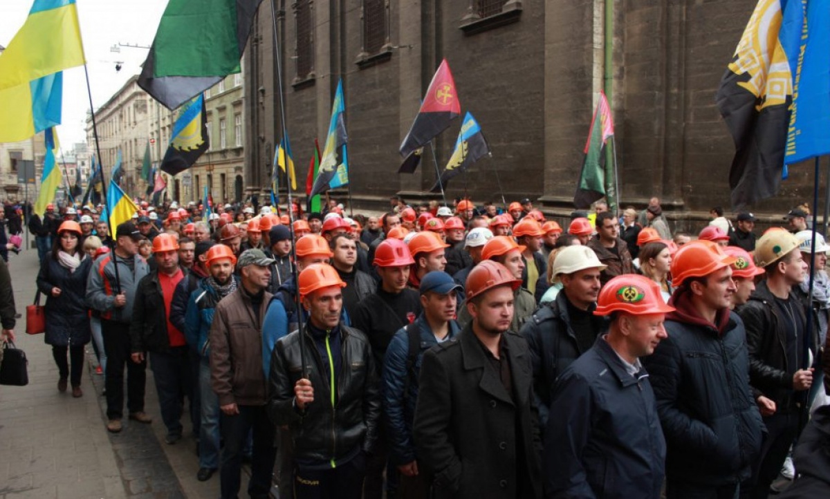 Шахтарі вийдуть у Львові на протести через борги по зарплаті