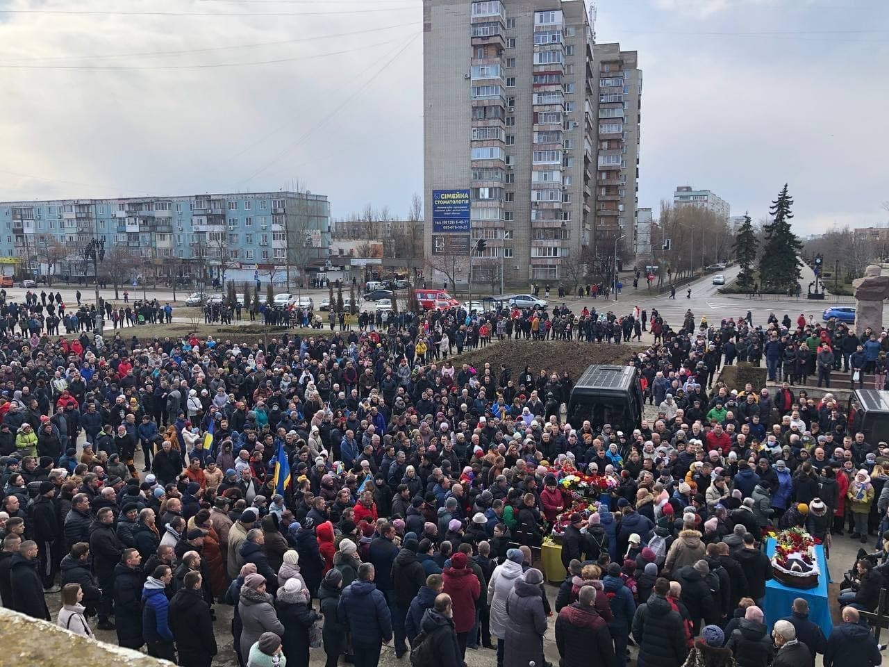 В Енергодарі прощаються із загиблими захисниками ЗАЕС