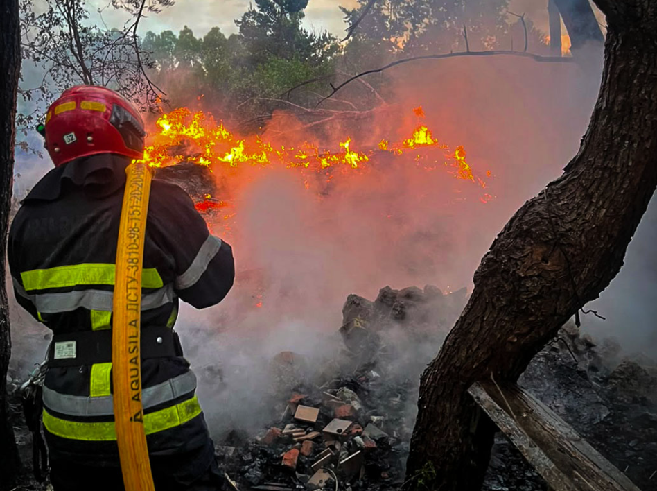 Пожежа на Львівщині: вогнеборці всю ніч відбивали у полум'я дачний будинок (фото)