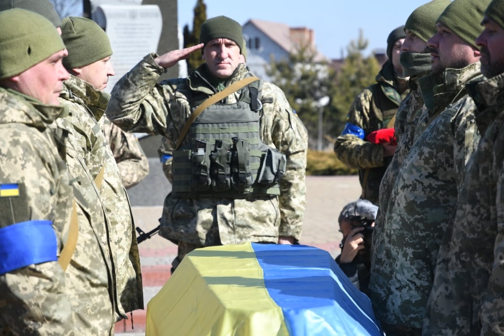 У Борисполі провели в останню путь Народного Героя України Валерія Гудзя