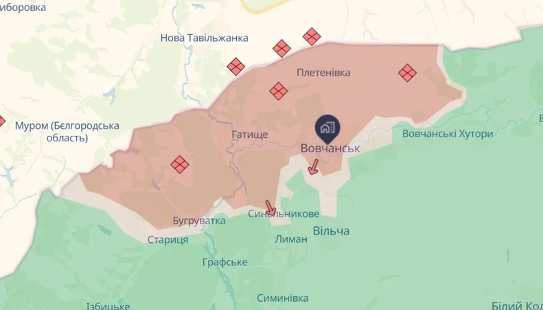 Війська РФ мають просування у Вовчанську, - Трегубов