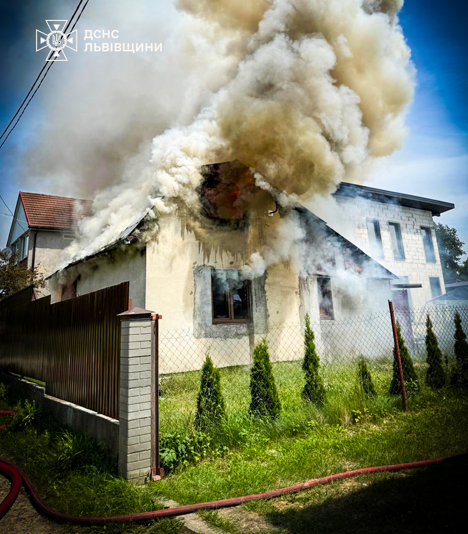 У Львові виникла пожежа на території дачного кооперативу (фото)