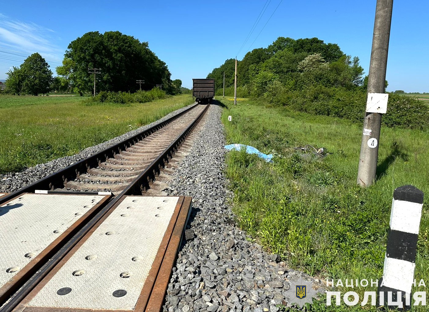 На Львівщині тепловоз на смерть збив велосипедиста