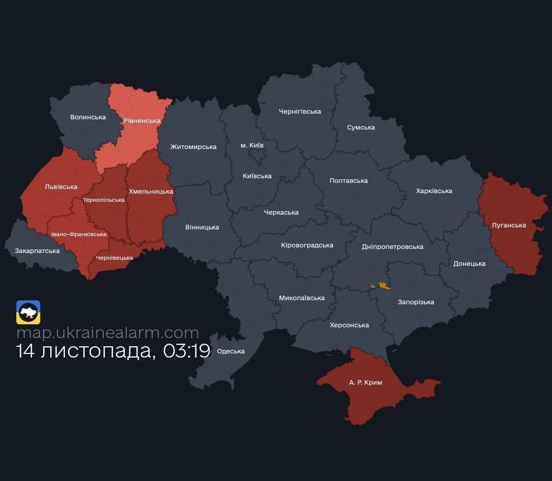 Пара "Шахедів" кілька годин "кошмарила" захід України. Оновлено (від 03:49)