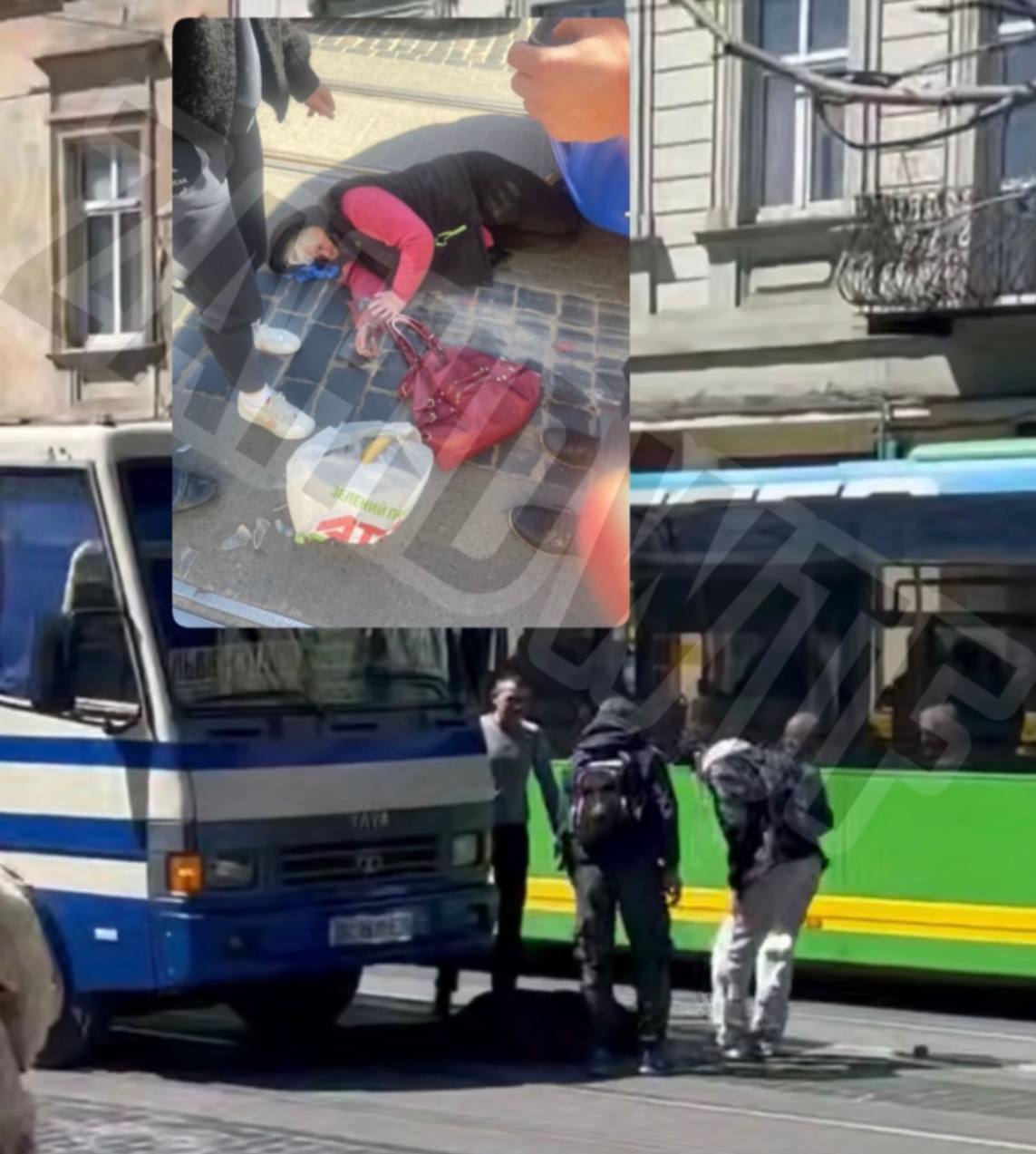 У Львові автобус збив людину: з'явилося відео