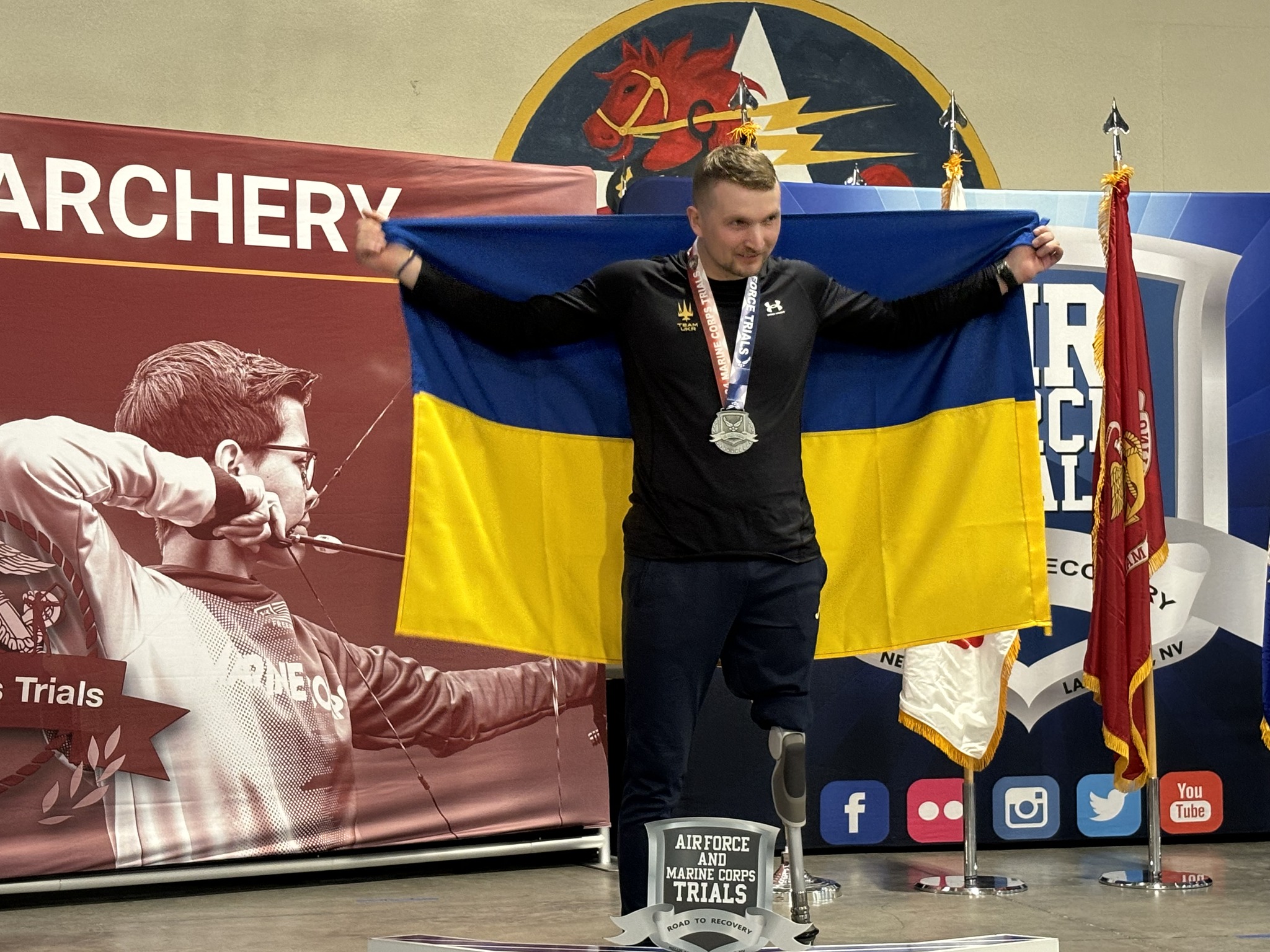 Воїн 24-ї бригади став чемпіоном і призером змагань ветеранів у США
