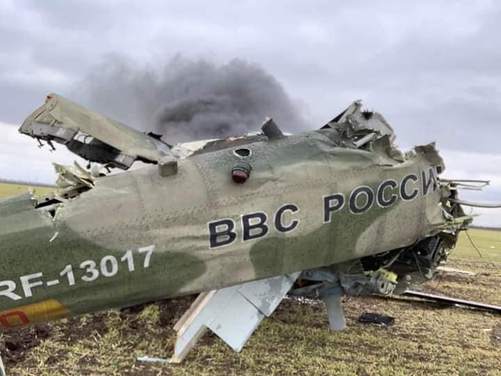 На Херсонщині за ніч знищили понад 30 гелікоптерів ворога – морська піхота