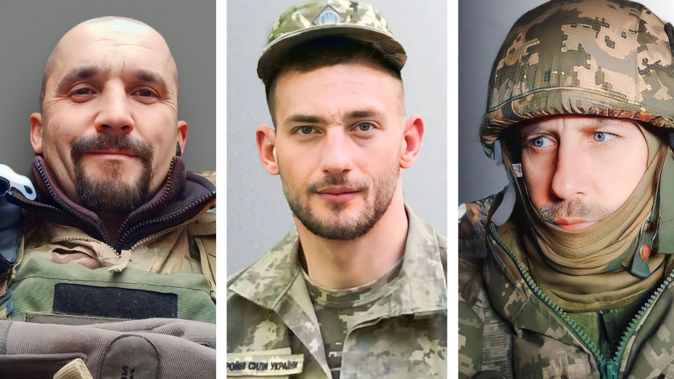 Тероборонівці і воїн Королівської бригади. Львів прощається з трьома Героями