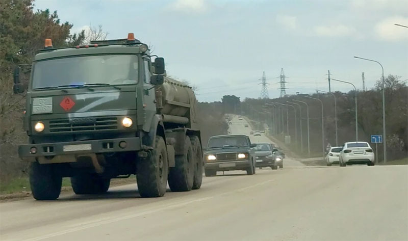 В окупованому Криму помітили нові пересування російської військової техніки