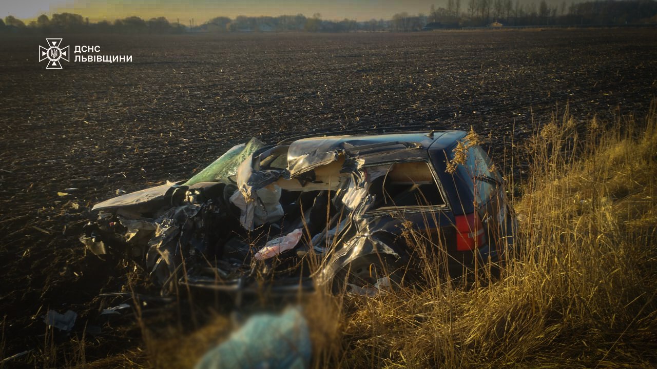 На Львівщині зіткнулися два автомобілі: загинув 65-річний водій (фото)