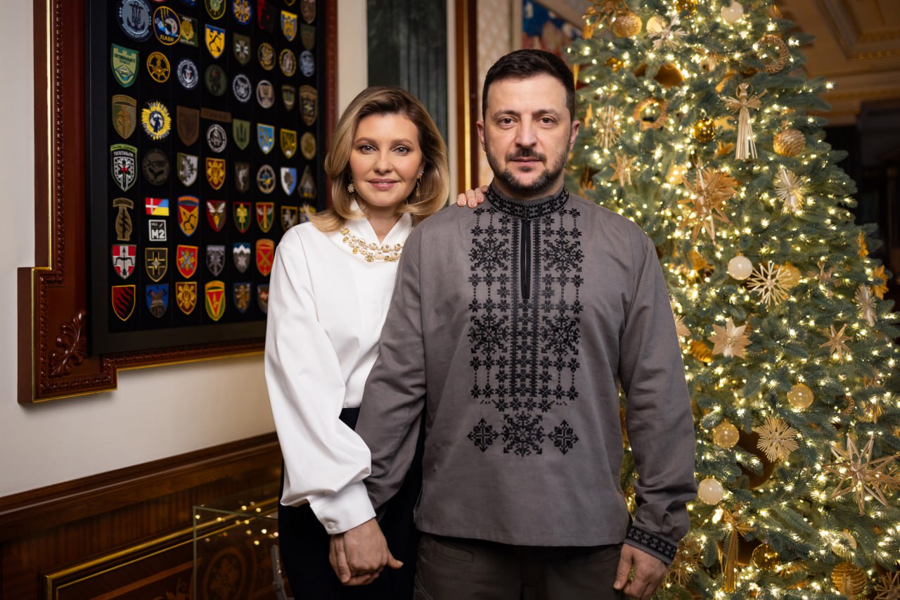 Подружжя Зеленських звернулося до українців перед Новим роком