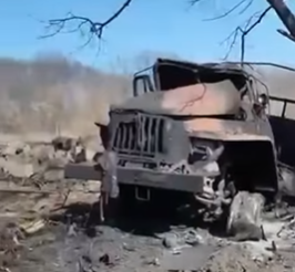 Сухопутні війська ЗСУ показали знищену колону окупантів