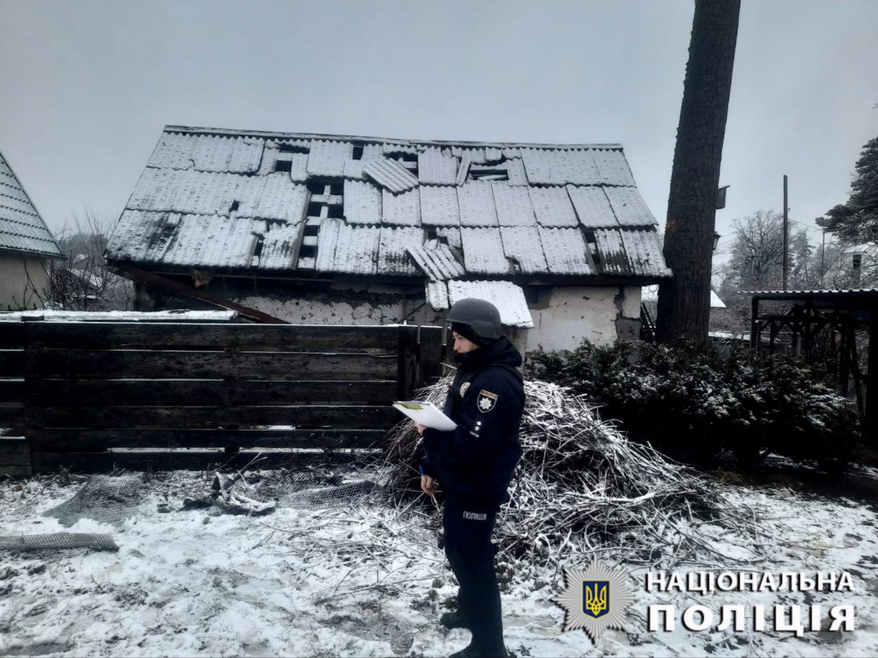 Нічний удар «шахедами» по Київщині: фото з місця вибуху