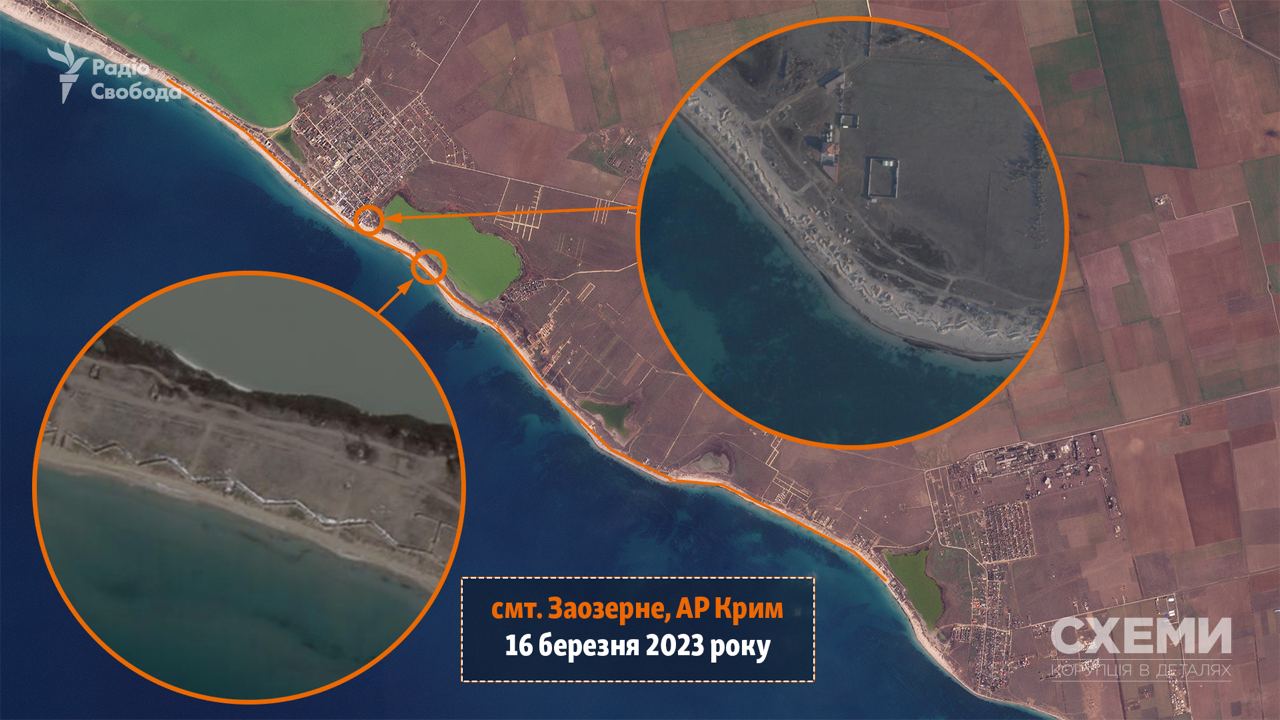 Чекають на ЗСУ. В Криму окупанти будують захисні споруди. Супутникові фото