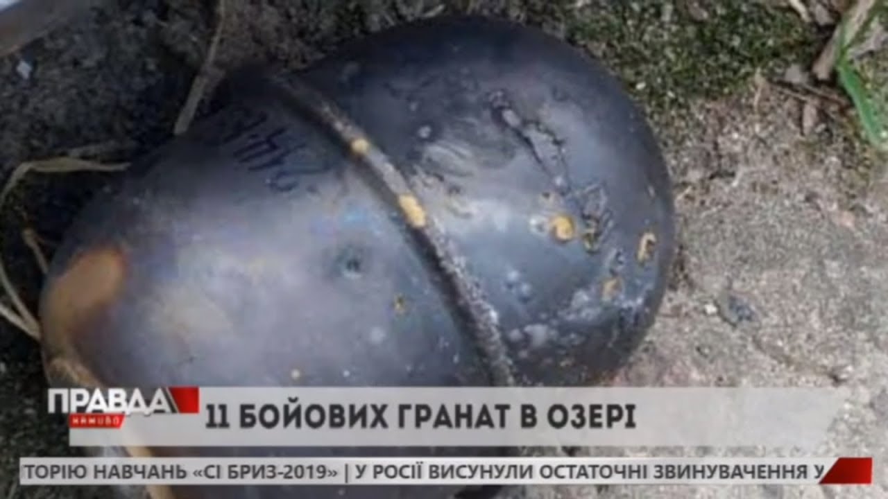 Одинадцять бойових гранат знайшли в озері парку "Піскові озера"