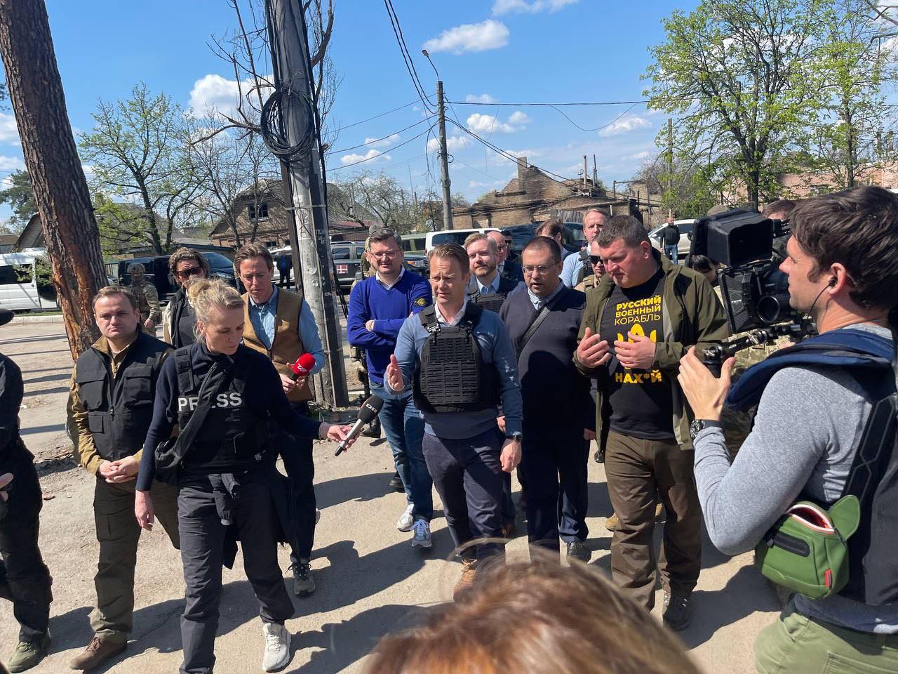 Голова МЗС Данії приїхав до Ірпеня