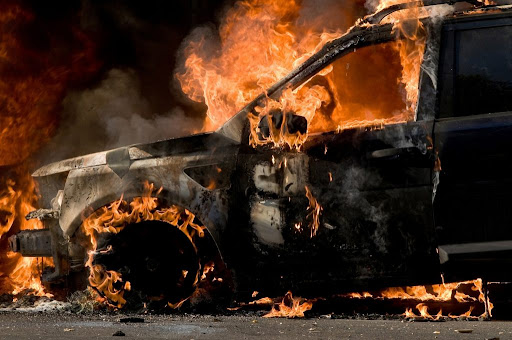 У Львівському районі вночі горів автомобіль