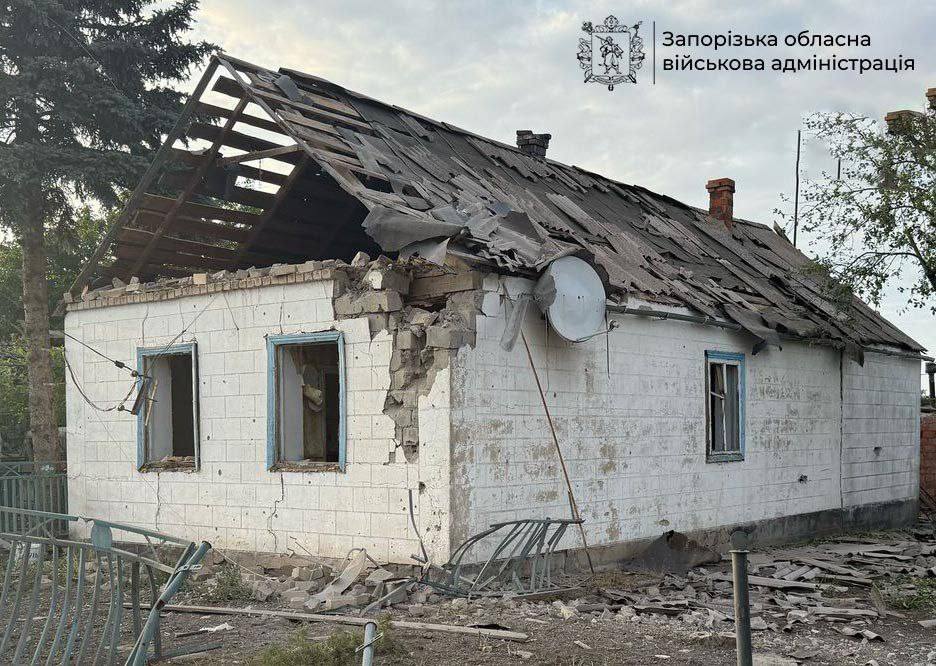 Атака на Гуляйполе: дві людини поранені, пошкоджені будинки