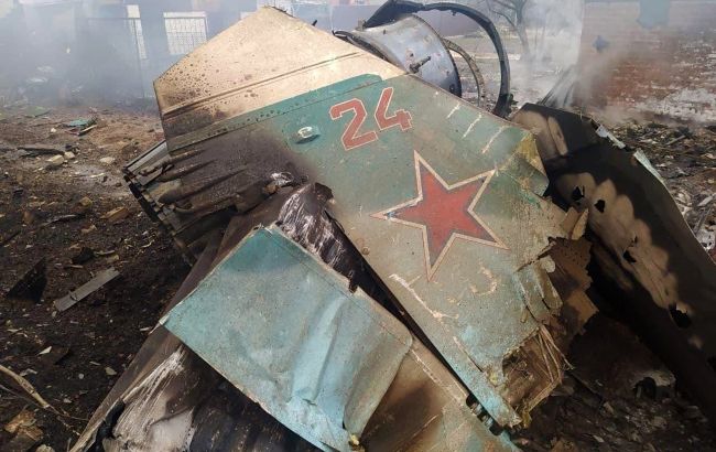 На Харківщині українські військові знищили російський винищувач
