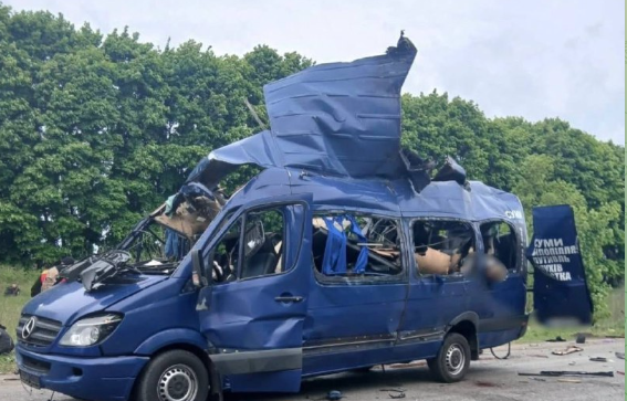 Сумщина: стало відомо, хто їхав у автобусі, який атакувала РФ