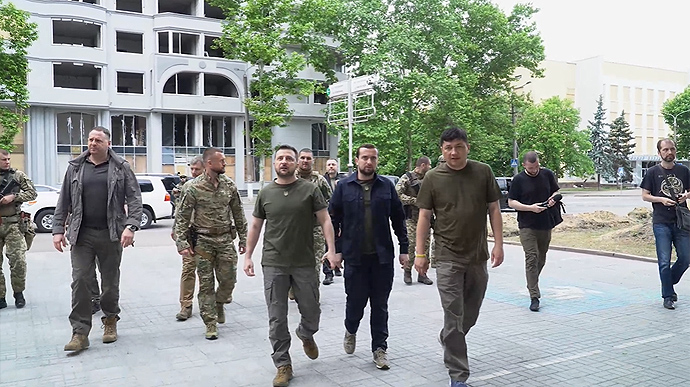 Зеленський у Миколаєві. Нагородив Кіма орденом Хмельницького