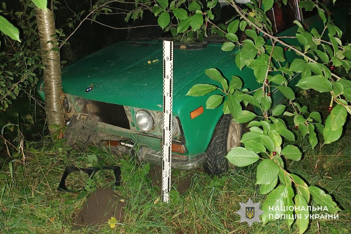 На Тернопільщині 18-річний житель Львівщини потрапив в ДТП на викраденому автомобілі (фото)