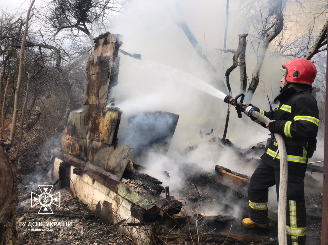 У Львові вщент згорів дачний будинок