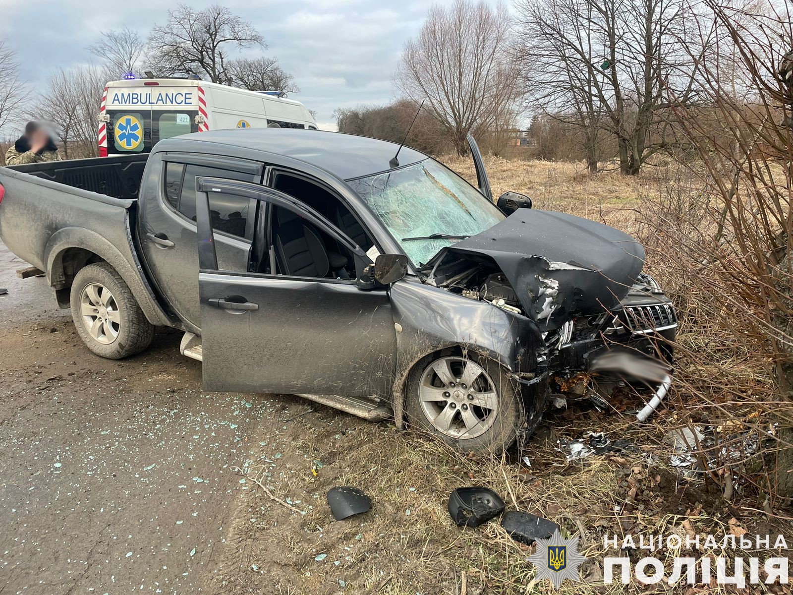 На Львівщині легкове авто в’їхало в дерево: є травмовані