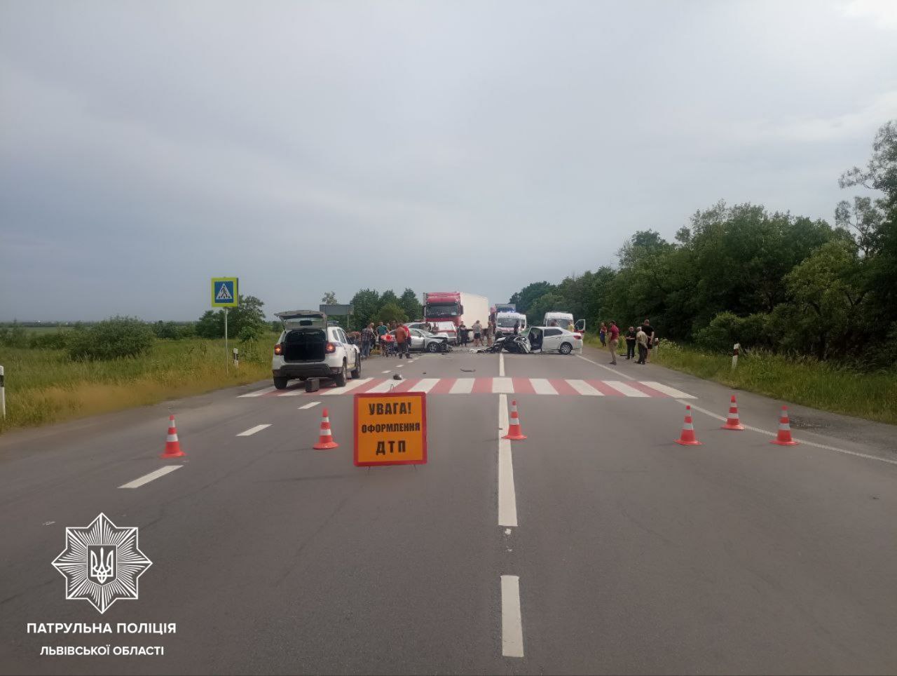 Через масштабну ДТП на Львівщині на трасі Київ-Чоп перекрито рух. Схема об'їзду