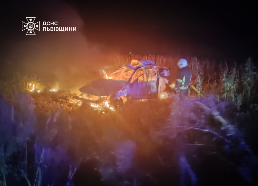 У Львівському районі вщент згорів автомобіль